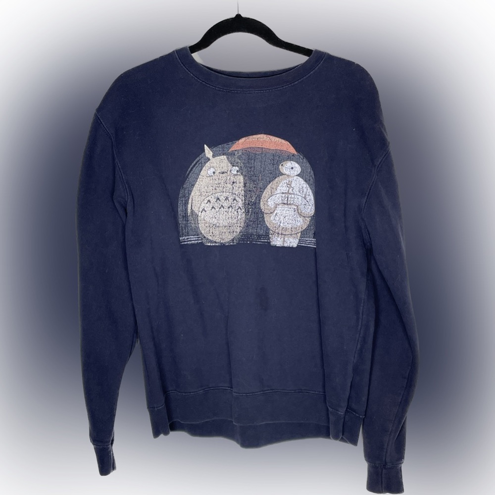 Teepublic Baymax Groot Totoro Sweater Size M